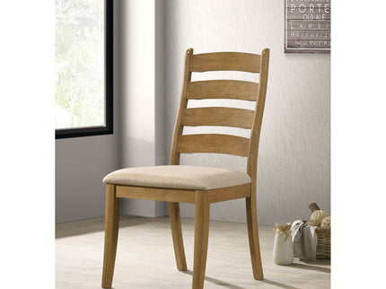Sammy - Dining Side Chair (Set of 2) - Brown / Beige