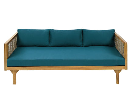 Claremont - 3 Seater Daybed Teak Acacia Wood Water Resistant Cushions