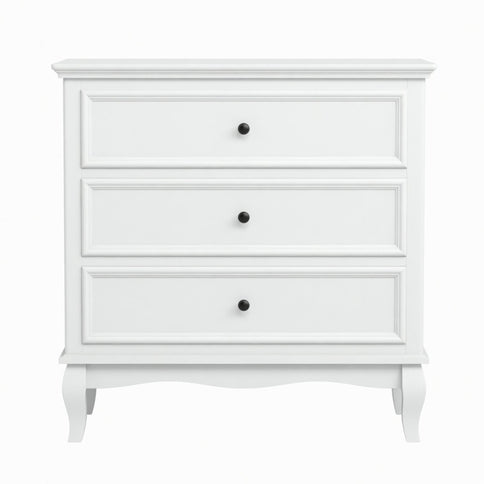 3 Drawer Dresser - White