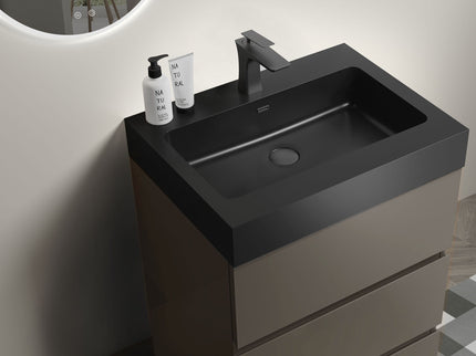 Alice - Bathroom Vanity With Sink, Large Storage Freestanding Bathroom Vanity For Modern Bathroom, One-Piece Sink Basin Without Drain And Faucet