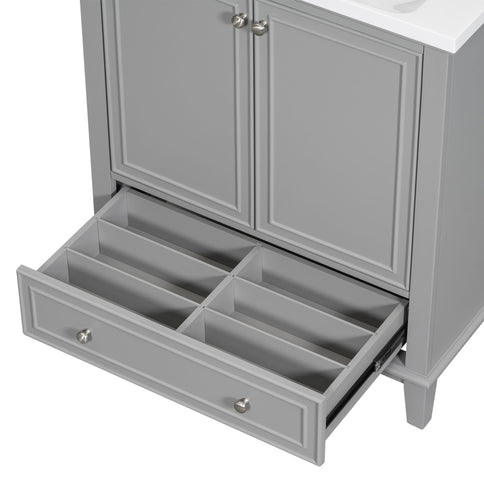 Modern Bathroom Vanity Base Only With Doors And Drawer