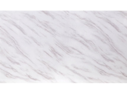 Zander - Printed Faux Marble Top & Mirrored Table - Marble