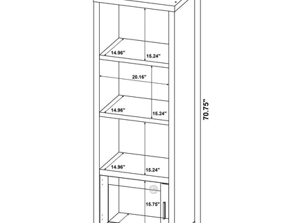 Heron - 3 Piece Entertainment Center With Adjustable Shelving