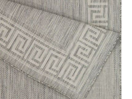 Sunshine - 5'3" X 7'3" Indoor, Outdoor, Area Rug Polypropylene - Silver