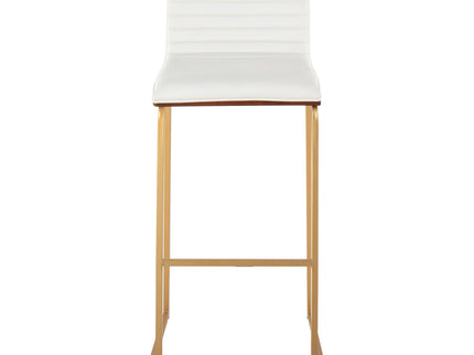 Mason Mara - Contemporary Versatile Desig Fixed Height Barstool (Set of 2)