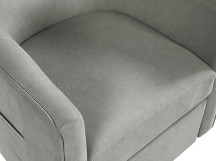 Power Lift Recliner Barrel Shape Reclining Chair With Footrest And Side Pocket