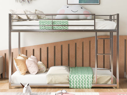 Metal Bunk Bed, Low Bunk Bed With Ladder