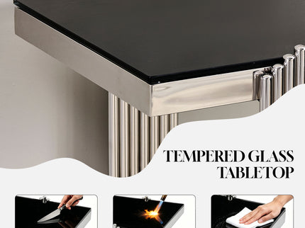 Console Table With Double Tier Storage