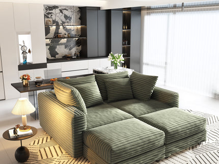 Modern Comfy Upholstered Sofa Cloud Couch & Deep Seat Couches