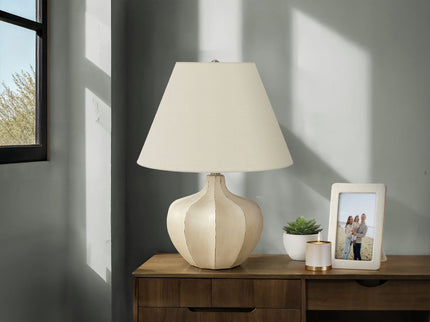 Resin Transitional Lighting, Table Lamp - Cream