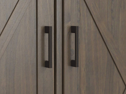 Ela - Wide Storage Cabinet - Smoky Brown
