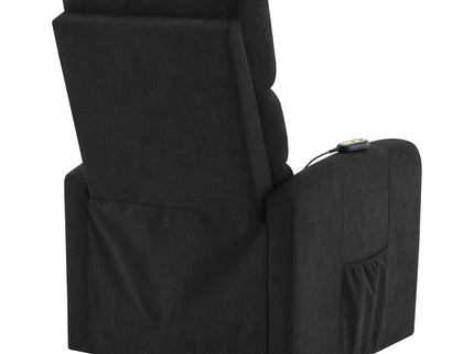 Royston - Upholstered Power Lift Recliner With Remote Comfort - Black