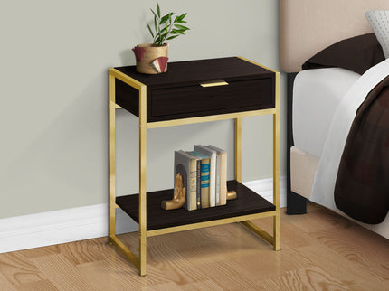 Accent Side Table, Storage Drawer, Spacious Tabletop