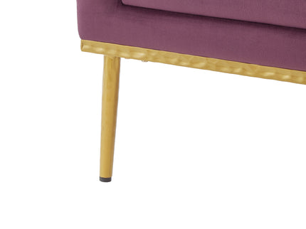 Elegant Curved Armrest Accent Armchair
