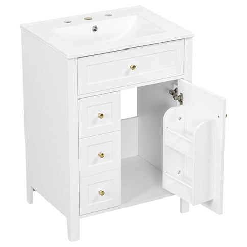 Modern Black Bathroom Vanity With Sink