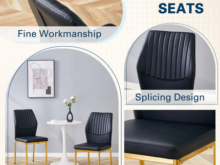 Luxury Simple Chair With Metal Leg