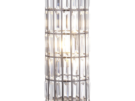 Emilian - Table Lamp With Crystal Shade - Black