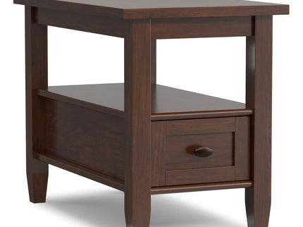 Warm Shaker - Narrow Side Table - Brown