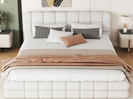 Upholstered Platform Bed With Headboard