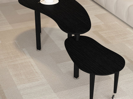 Rotatable Cocktail Table With Solid Legs, 360 Degree Rotating