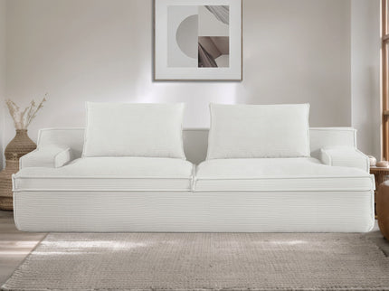 Nimbus - Oversized Full Foam 4 Seater Couch For Living Room Upholstered In Soft, Wide Armrests