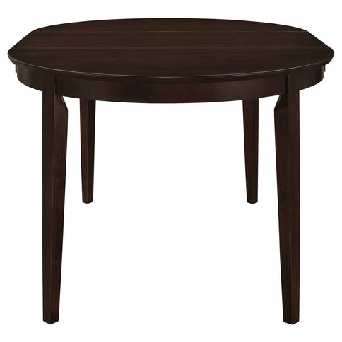 Gianna - 5 Piece Dining Set With Oval Table And Side Chairs - Cappuccino