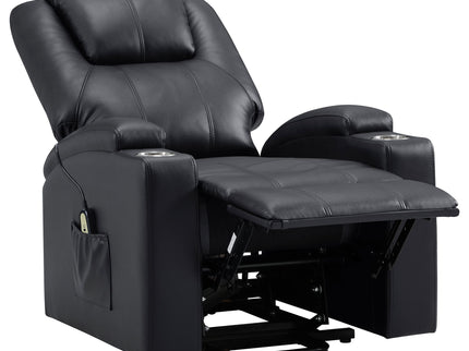 Macklin - Power Lift Massage Recliner With Heat And Dual Cupholders
