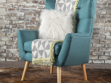 Club Chair With Rubberwood Legs
