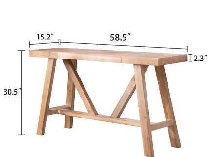 A-Frame Console Table - Natural