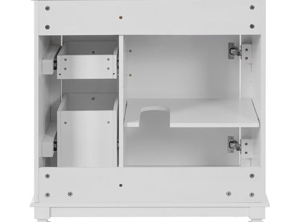 Bathroom Vanity With Sink, Cabinet With 2 Drawers And Adjustable Shelf