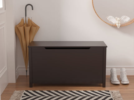 Toy Box Storage With Safety Hinged Lid
