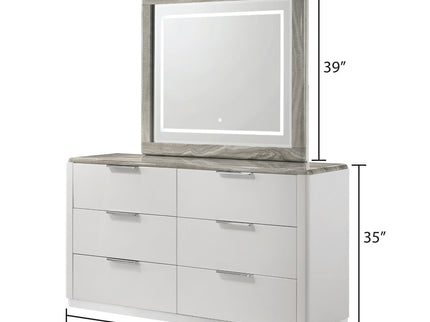 Jazz - 6 Drawer Dresser (Mirror Not Included) - White