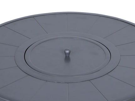 Outdoor Fire Pit Table With Lid - Espresso