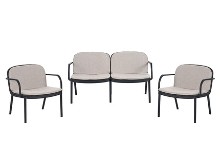 Luna - Outdoor Patio 3 Pieces Chat Set