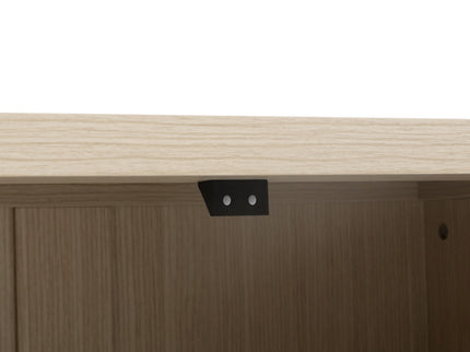 Modern Storage Cabinet With 4 Doors & Adjustable Shelves