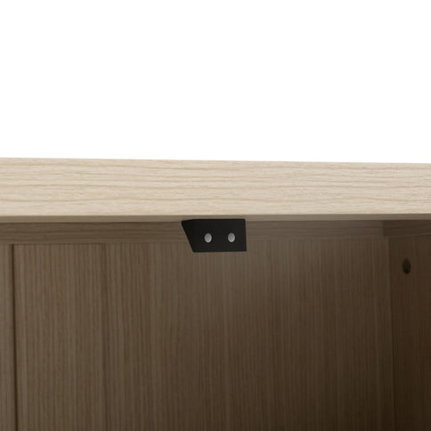 Modern Storage Cabinet With 4 Doors & Adjustable Shelves