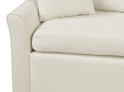 L-Shaped Sofa Convertible Sofa Bed Pull Out Sofa Sleeper With Two Back Pillows, Two USB Ports And Two Power Sockets For Living Room