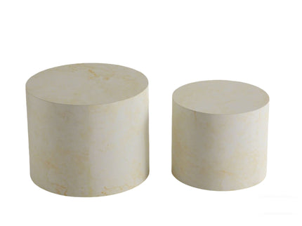 Modern Round Nesting Coffee Table (Set of 2)