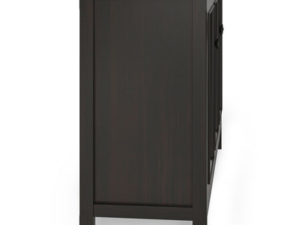 Amherst - Wide 3 Door Storage Cabinet - Hickory Brown