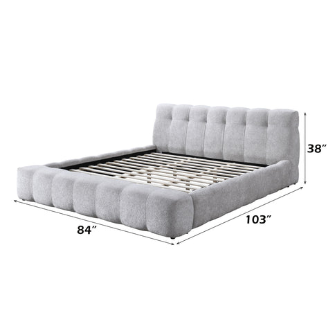 Hannah - Eastern King Bed - Gray