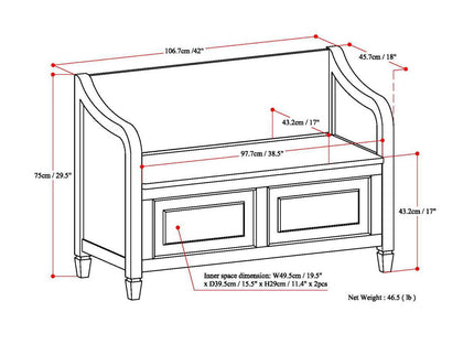 Connaught - Storage Bench