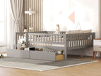 Dark Gray / Full / 2 Drawers