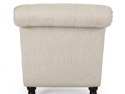 Chaise Lounge With Button Tufted Diamon Stitch