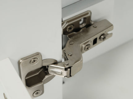 Elegant Bathroom Vanity With Ceramic Sink And Versatile Storage