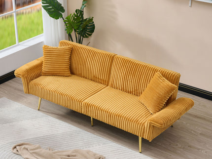 Luxury Foldable Double Sofa Bed With Folding Armrests