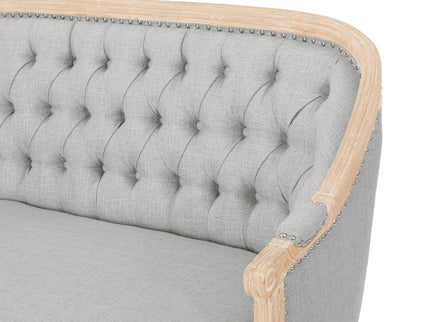 French Country Chesterfield Style Tufted Loveseat