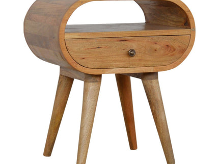 Circular Open Bedside Nightstand