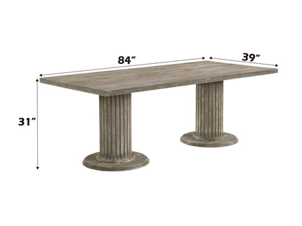 Gabrian - Reclaimed, Dining Table - Gray