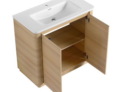 Freestanding Bathroom Vanity With Sink & 2 Soft Close Doors