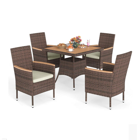 5 Piece Patio Dining Set With Table